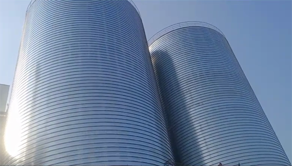 富锦2座混凝土高架卷板仓